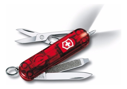 Cuchillo Victorinox Signature Lite rojo translúcido 0.6226.t