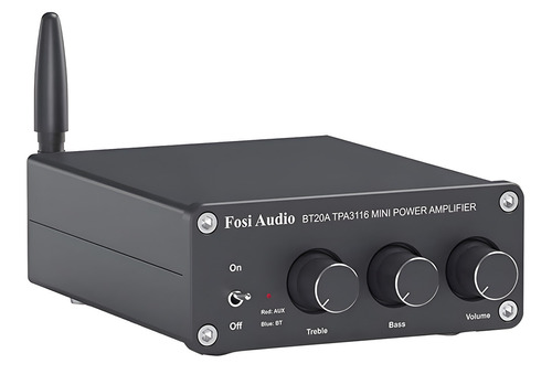 Amplificador De Audio Estereo Bluetooth 5.0 Clase D 2x100w - Fosi Audio Bt20a