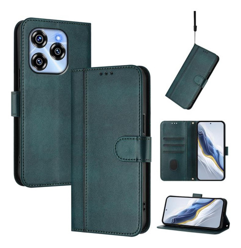 Funda De Piel Retro Para Oukitel C57s/c57 Pro/blu J12/ouki