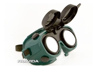 Imagen 2 de 7 de Antiparra Fravida 1745 Pvc Visor Rebatible 2 Oculares