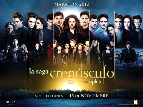 Poster Original De Cine Crepusculo Amanecer Maraton Edward