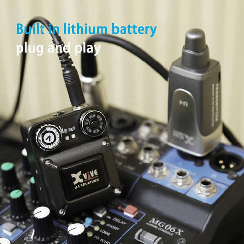 Sistema De Monitor Intrauditivo Inalámbrico U4 Receptor Pers