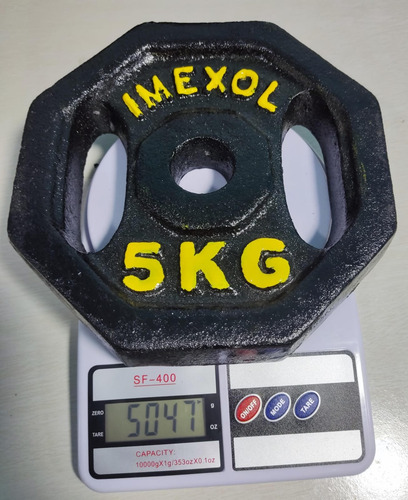Disco Olímpico 15 Kg Para Ejercitarse