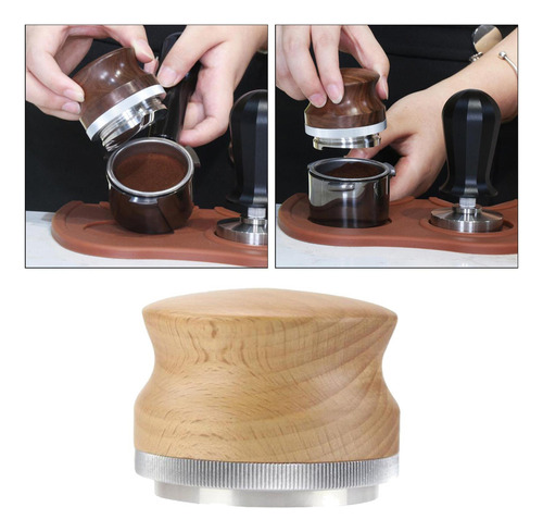 Para Distribuidor Café Espresso/nivelador/mango Madera Con