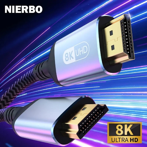 Cable Hdmi 2.1 Video 8k 60hz 4k 120hz Ps5 Ps4 Xbox 2 Metros