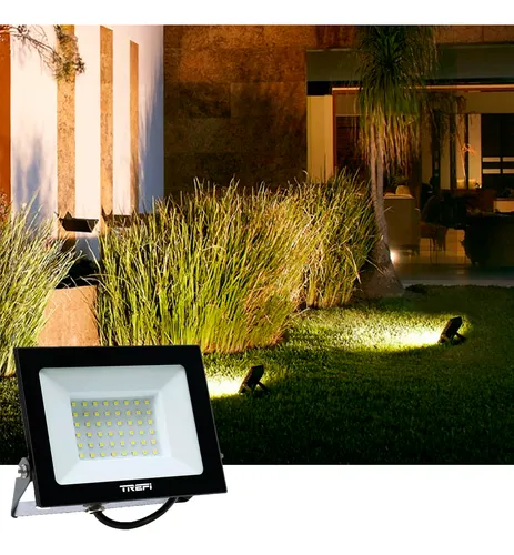 Proyector Led 50w Reflector 4500lm Ip65 Trefi Luz Exterior