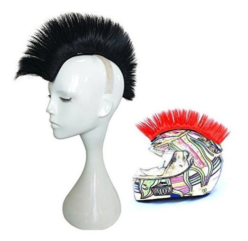 Namecute Skinhead Green Wig Punk Helmet Mohawk Wig 1c4hj