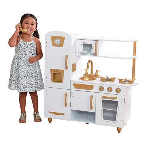 Modern White Play Kitchen Juego De Utensilios De Cocina...