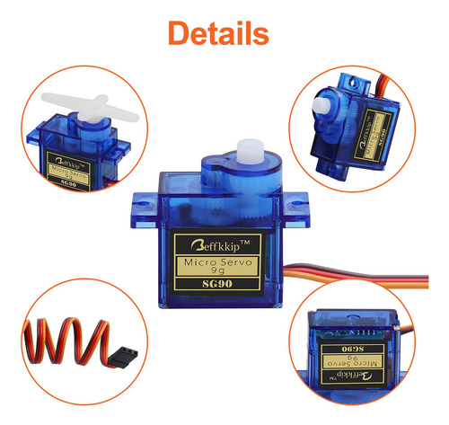 Rc Servo 16 Uds Sg90 9g Micro Servos Kit Para Rc Robot Helic