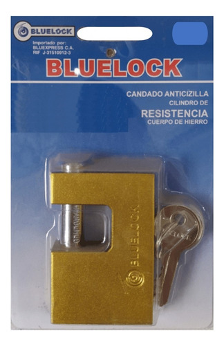 Candado Anticizalla Bluelock Bx970 60 Mm Blister 3 Llaves Bl