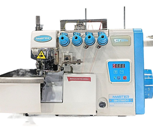 Envio Gratis Overlock 5 Hilos Industrial Motor Bajo Consumo Blanco