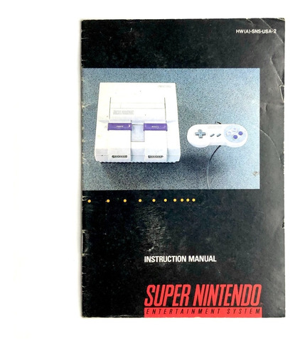 Super Nintendo Manual De Instrucciones Original 1991 Sns-usa