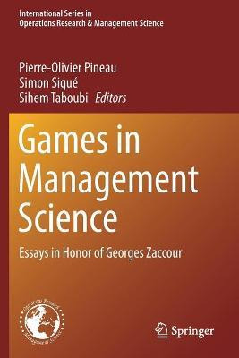 Libro Games In Management Science : Essays In Honor Of Ge...
