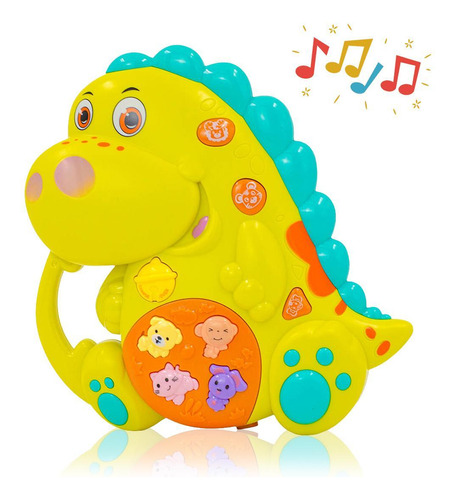 Teclado Piano Musical Bebê Brinquedo Infantil Dinossauro