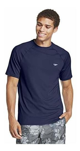 Speedo Camiseta De Natación Uv Para Hombre, Manga Corta, Aju