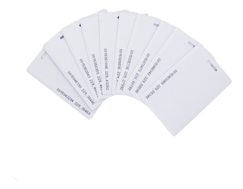 Imagen 2 de 10 de Combo 10 Tarjetas De Proximidad Numeradas