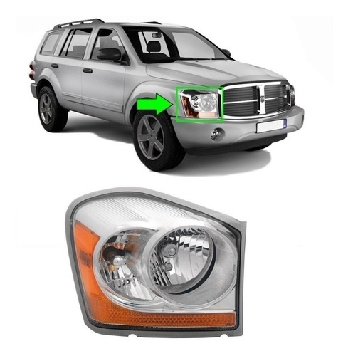 Optico Derecho Dodge Durango 2004/2005 - 2 Ampolletas -