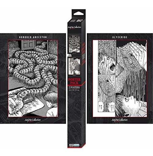 Poster Carteles De Junji Ito (juego De Carteles En Caja De C