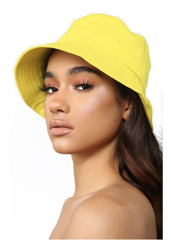 Bucket Hat Amarillo Gorro Piluso Unisex - Hip Hop Aesthetic 