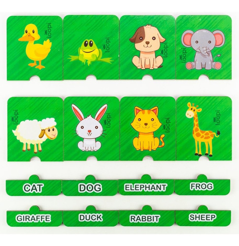 Jogo Dos Bichos - Inglês - P0005 - Loopi Toys