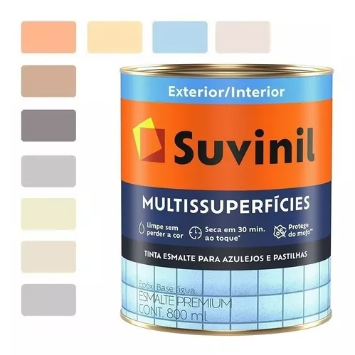 Tinta Esmalte Bril. Base Água Suvinil Fogo 3,2 L - Loja Online SA