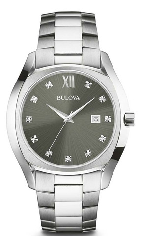 Reloj Bulova Diamond 96d122 En Stock Original Con Garantía