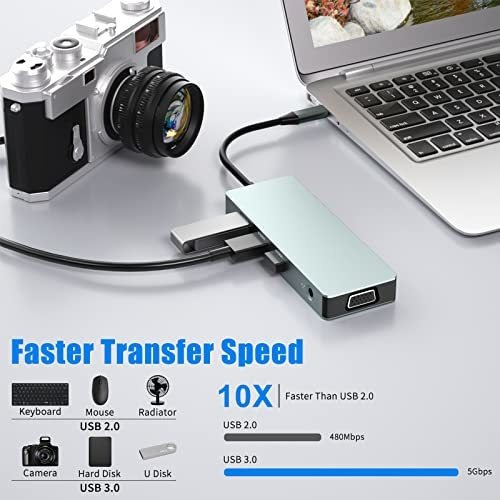 Hub Pwaytek Usb C 10 En 1 Type C Usb 3.0 Usb 2.0 -azul