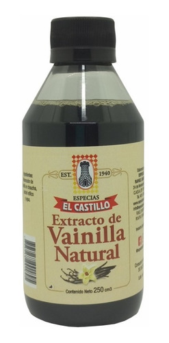 Extracto De Vainilla Natural El Castillo X 250 Cc.