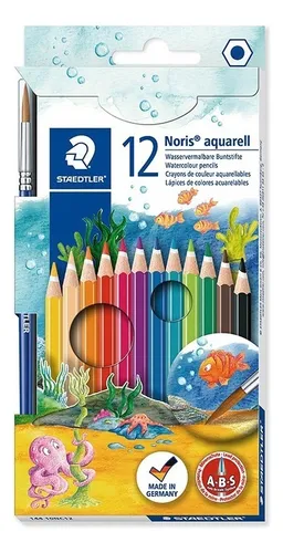 comprar Pinturitas Staedtler Noris 12 Colores Acuarelables C\u002Fpincel