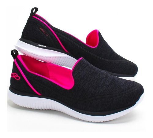 Tenis Olympikus Angel 2 627 Preto Pink Palmilha Feetpad | Mercado Livre