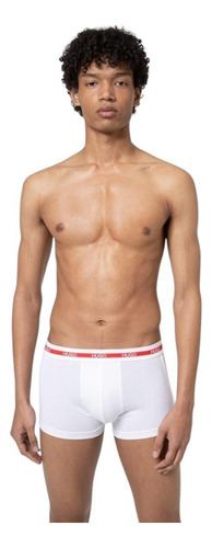 Boxer Hugo Elastico Con Logo Cotton Stretch Suave Original