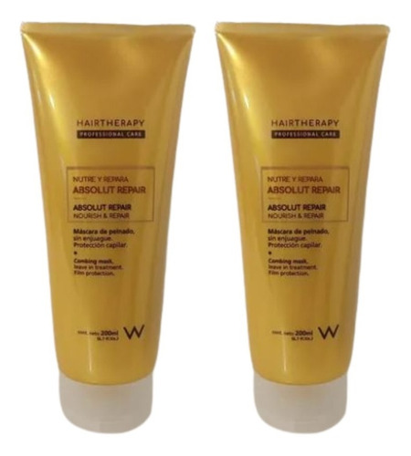 Hair Therapy Crema Peinar Abs Repair Nutre Y Repara X2 Unid