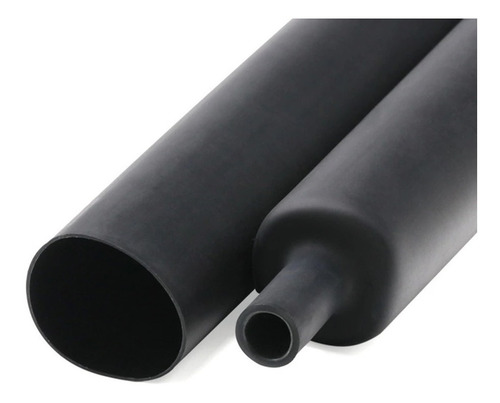 19 Mm Preto Com Cola (3:1) Termo Retrátil Espaguete Adesivo