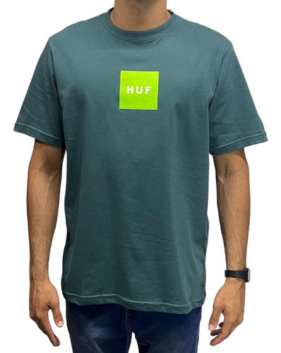 Camiseta Huf Set Box Ss Tee- Verde