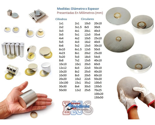 4 Imanes Potentes De Neodimio 36mm Pot Olla Con Tornillo