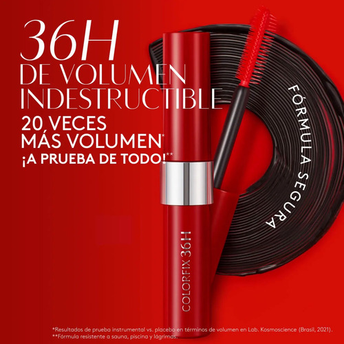Ésika - Colorfix Mascara De Pestañas Ultimate Volume 36 Hrs Negro