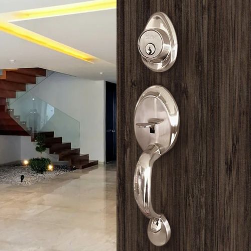 Imagen 2 de 3 de Cerradura Residencial Puerta Principal Mariposa Dalton