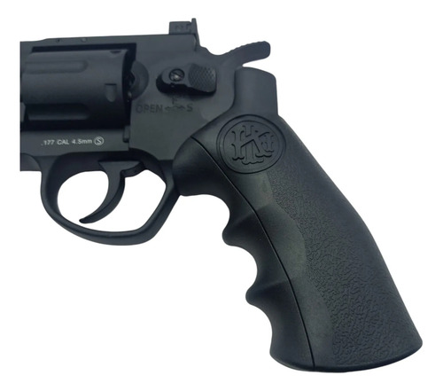 Revólver Airgun Kli Dual Ammo Kl-herc 6 Black Co2 4.5mm/177 Preto 4.5 Mm