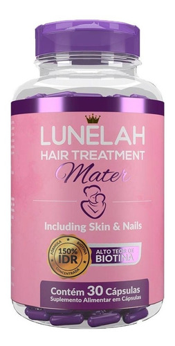 Imagem 2 de 3 de 4x Lunelah Mater - Tratamento Para 30 Dias 150% De Biotina