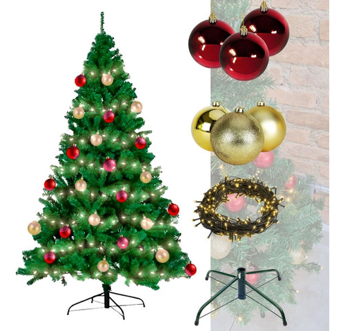 Árvore De Natal Pinheiro Luxo Cheia Artificial Premium Decor