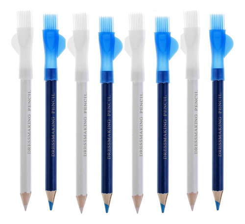 Lápices De Dibujo 10 Piezas 5x Azul+blanco