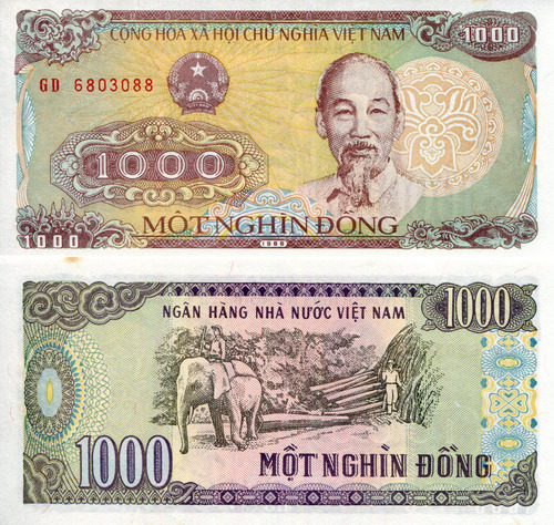Vietnam - 1.000 Dong - Año 1988