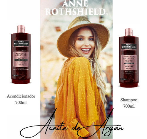 Shampoo Y Acondicionador Anne Rothshield Con Argan
