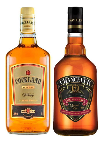 Whisky Cockland Gold 1l + Chanceler Golden 1l