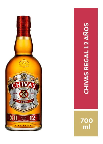 Chivas Regal 12 Años 700 Ml - mL a $157