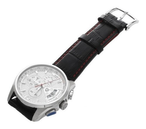 Relógio Pulseira De Couro Cronógrafo Pagani Design 3306