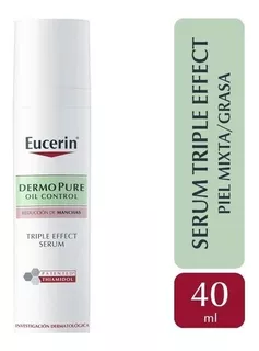 Sérum Triple Effect Serum Eucerin Dermopure Oil Control día/noche para piel grasa de 40mL
