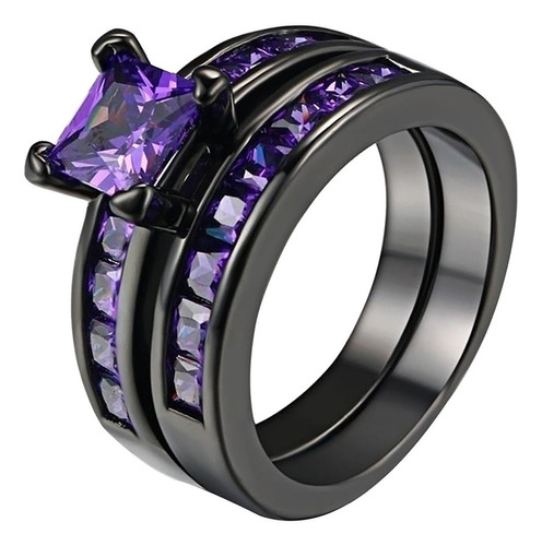 Anillo De Compromiso Del Día De San Valentín Morado