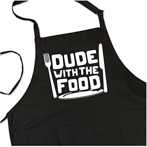 Apronmen, Dude With Food Adjustable Bbq Apron For Men, One S
