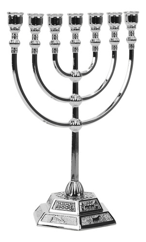 Candelabro Judaico Com Sete Menorás, Presente De 7 Braços